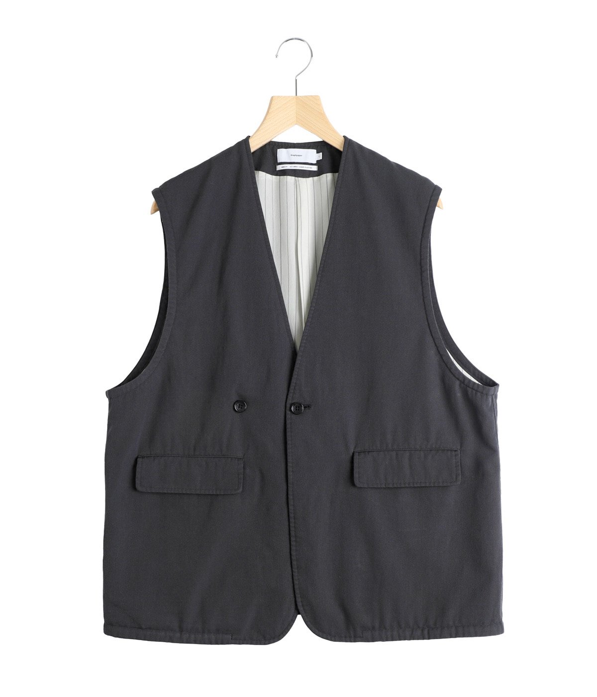 Fulled Wool Twill Adjustable Vest | Graphpaper(グラフペーパー