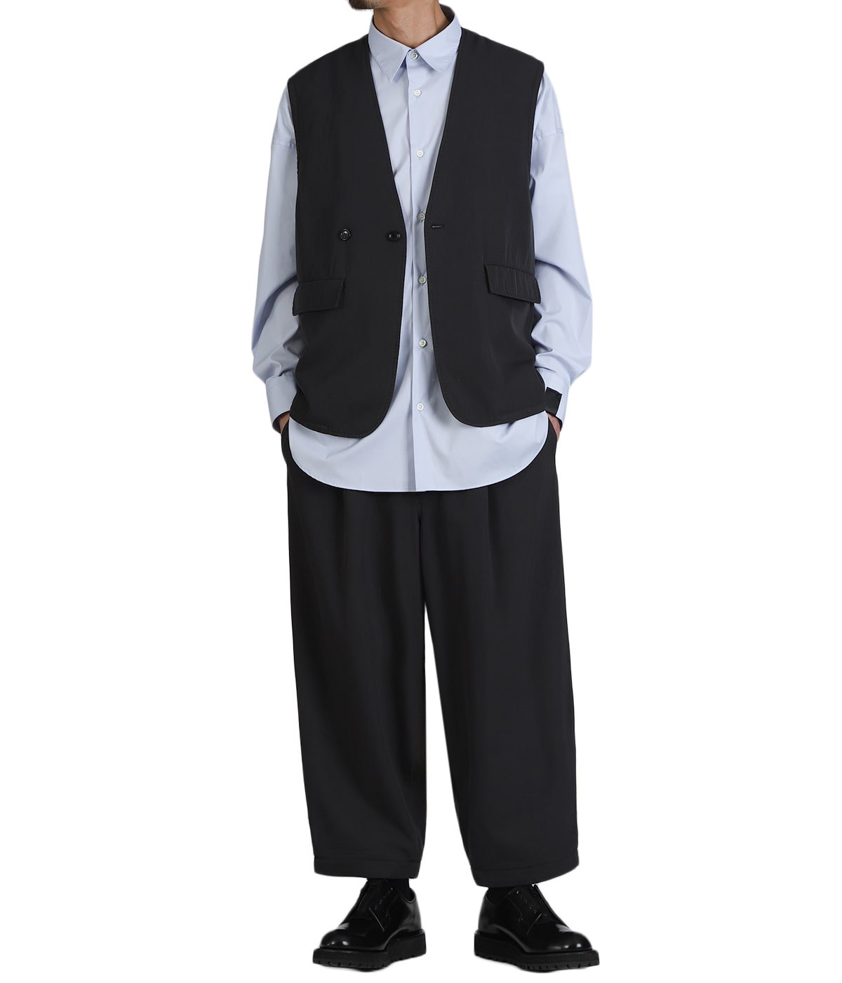 Fulled Wool Twill Adjustable Vest | Graphpaper(グラフペーパー