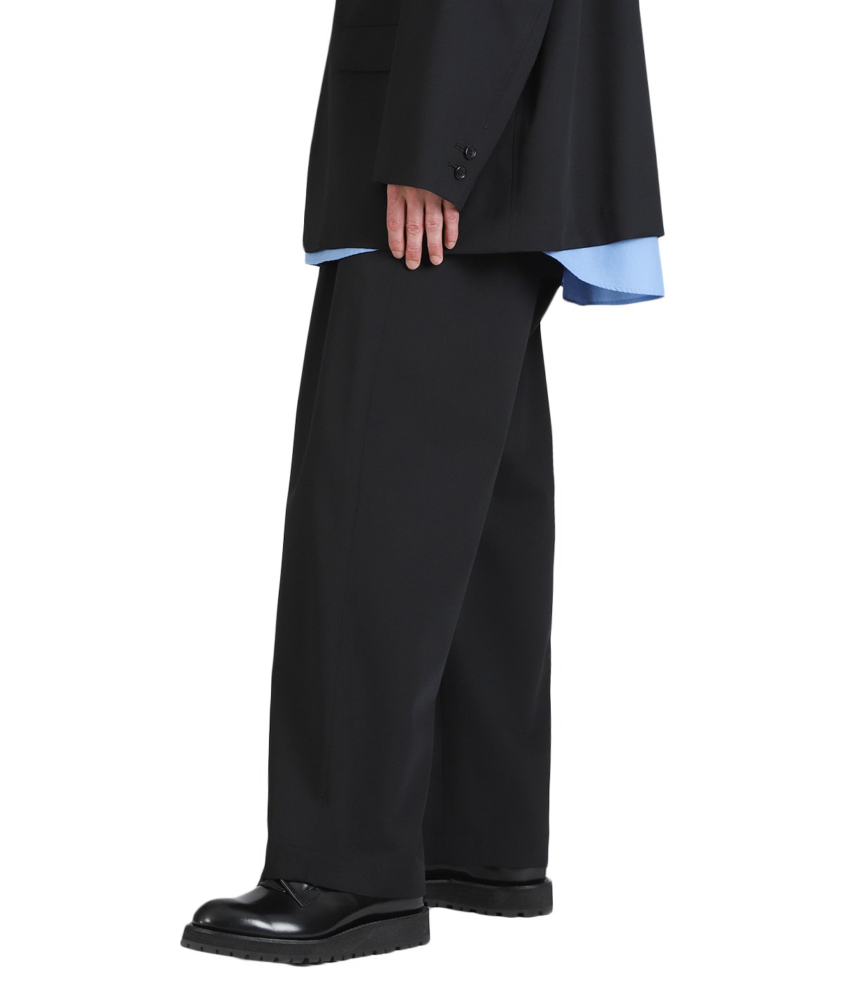 Techno Wool Twill Wide Tapered Trousers | Graphpaper(グラフ 