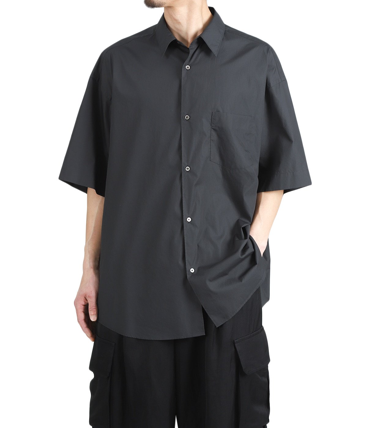 Broad S/S Oversized Regular Collar Shirt | Graphpaper(グラフ