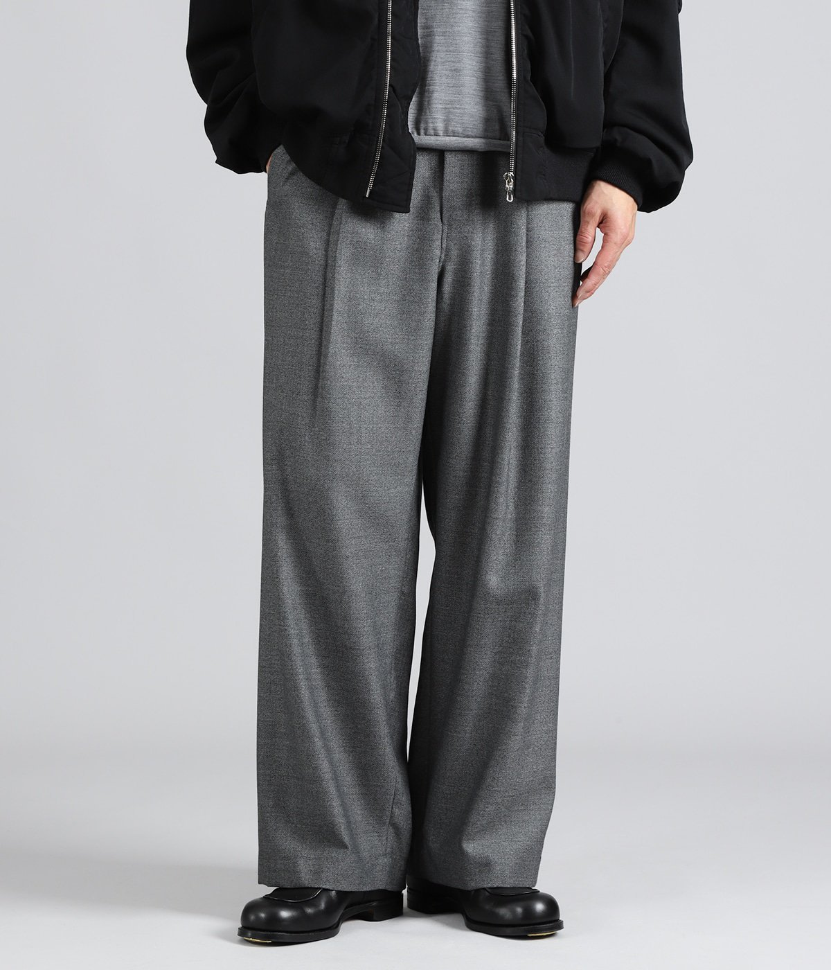 Melange Matt Worsted Side Seamless Trousers | Graphpaper(グラフ