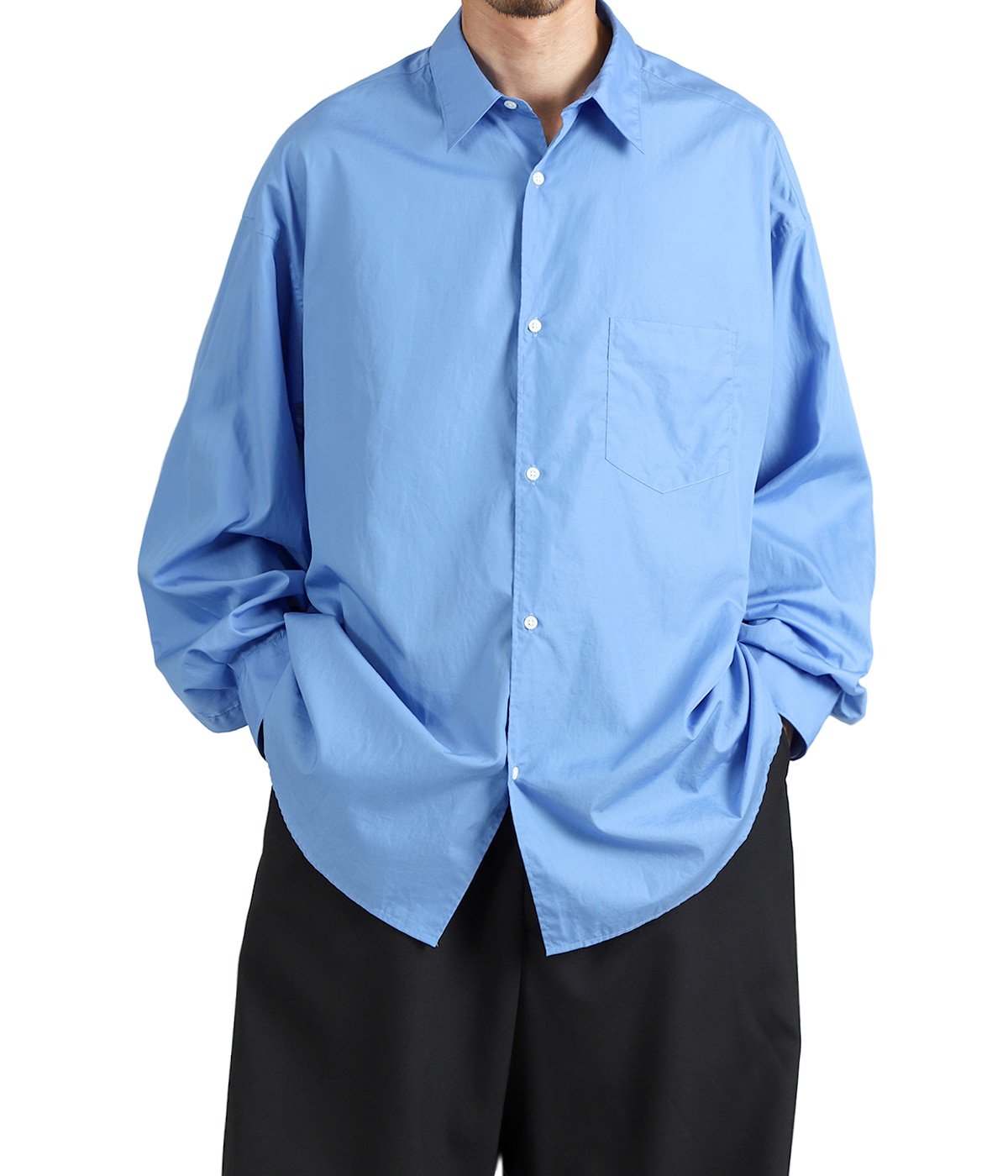 Broad L/S Oversized Regular Collar Shirt | Graphpaper(グラフ