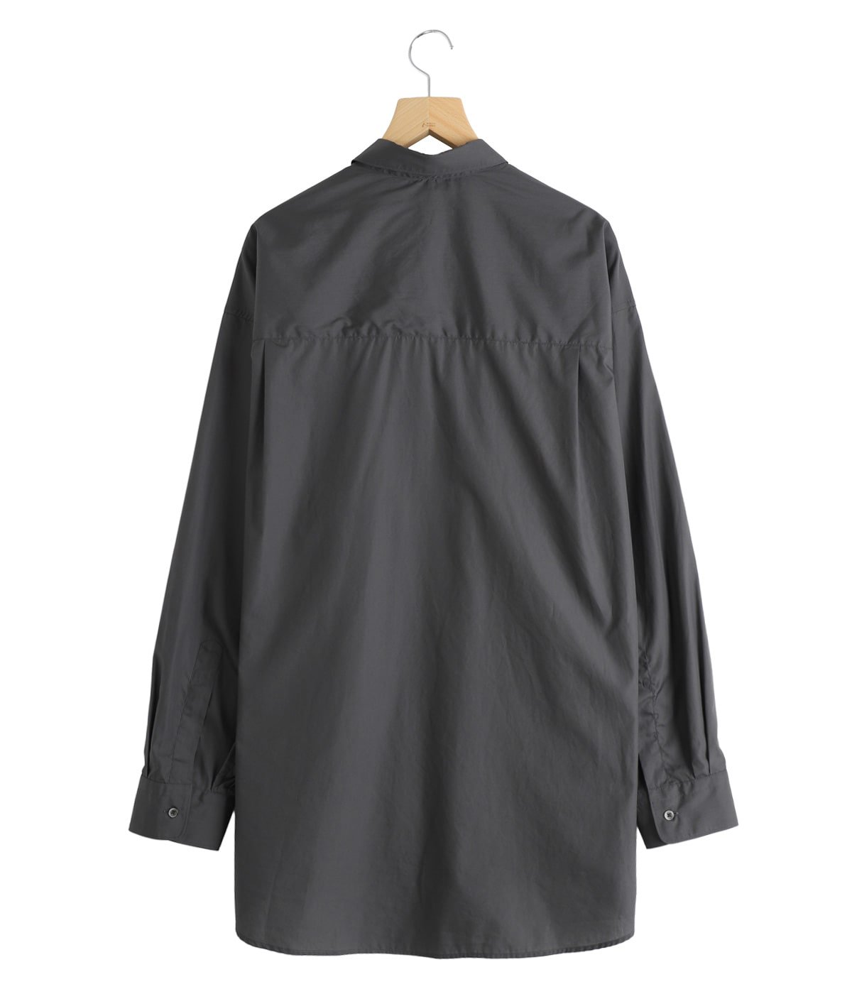 FR2GOLF ダークグレー 長袖シャツ Broad L/S Oversized Regular Collar Shirt | Graphpaper(グラフ
