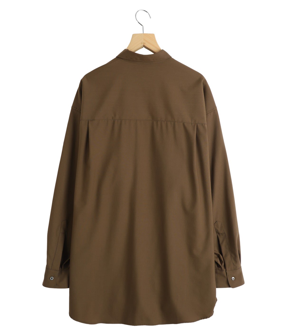 Extra Fine Wool L/S Oversized Regular Collar Shirt | Graphpaper
