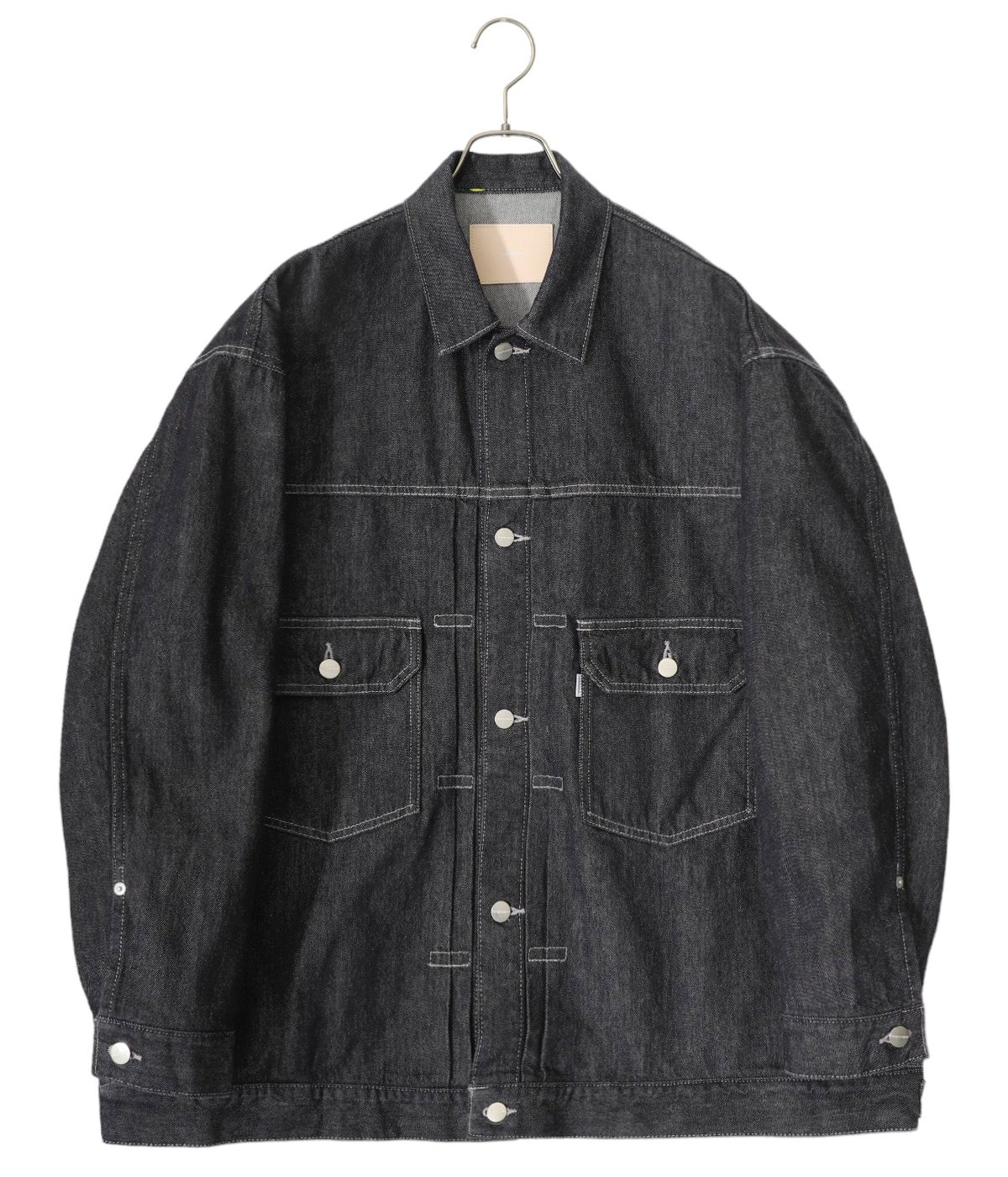 GRAPHPAPER グラフペーパー デニムジャケット 20SS GM201-30097B COLORFAST DENIM JACKET カラーファスト デニムジャケット グレー系 1約70cm袖丈