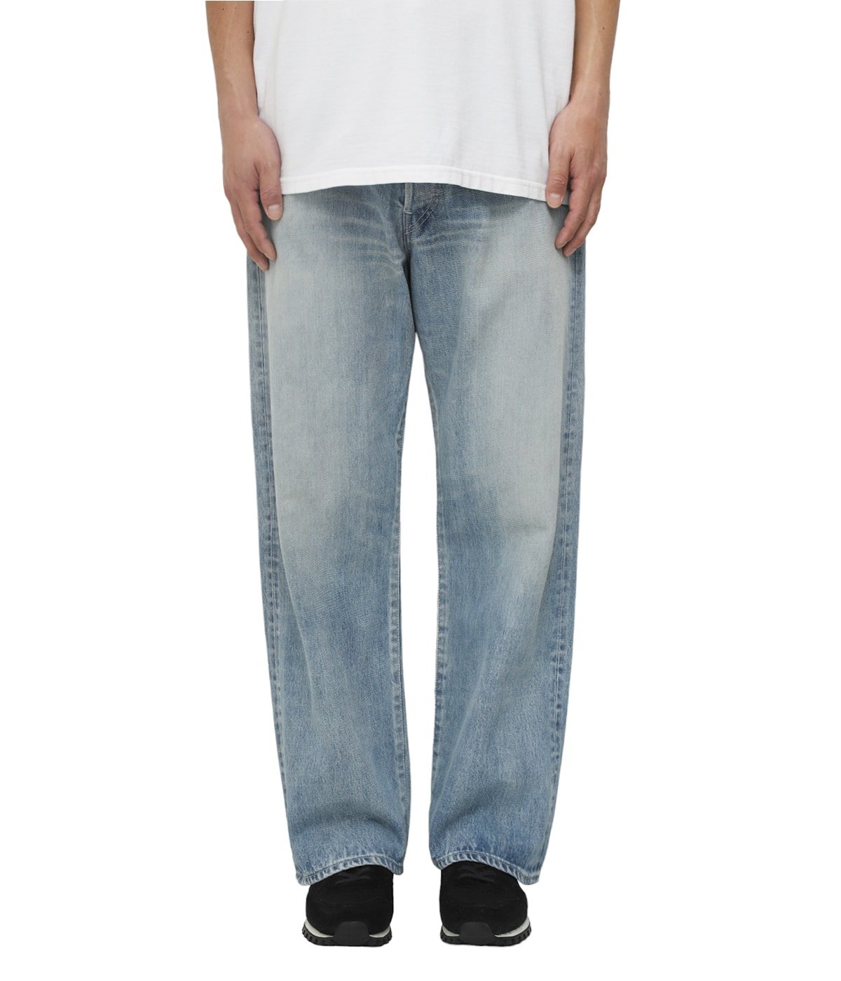 Selvage Denim Five Pocket Wide Straight Pants | Graphpaper(グラフ ...