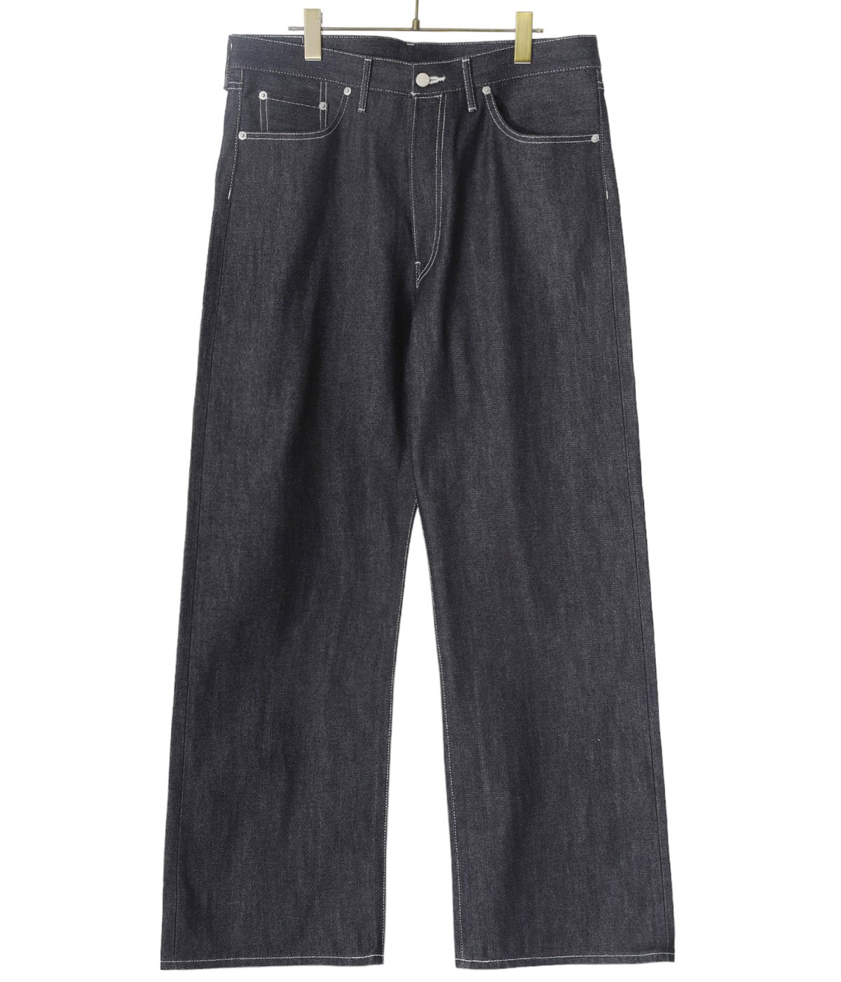 Selvage Denim Five Pocket Wide Straight Pants | Graphpaper(グラフ ...