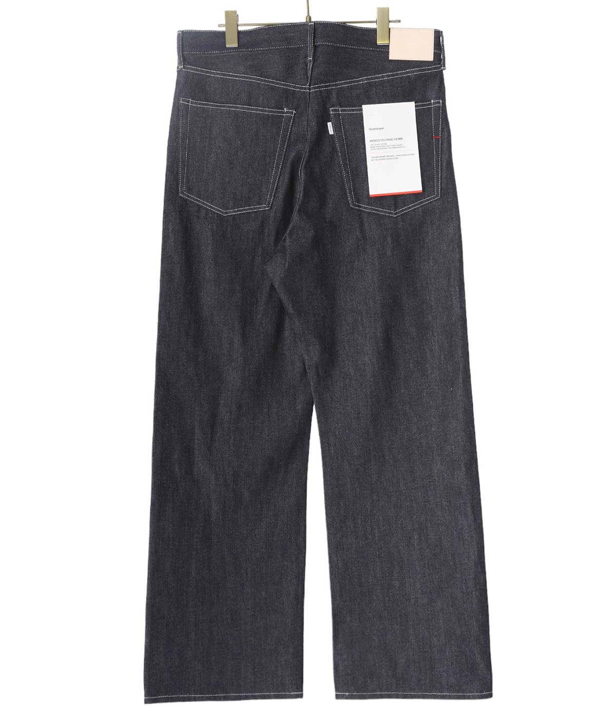 Selvage Denim Five Pocket Wide Straight Pants | Graphpaper(グラフ 