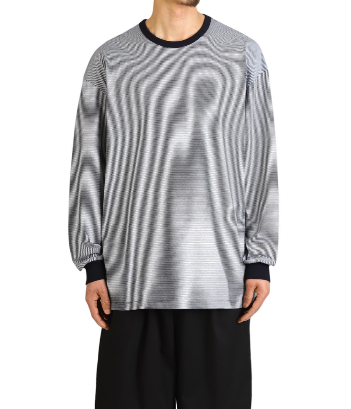 Narrow Border L/S Tee | Graphpaper(グラフペーパー