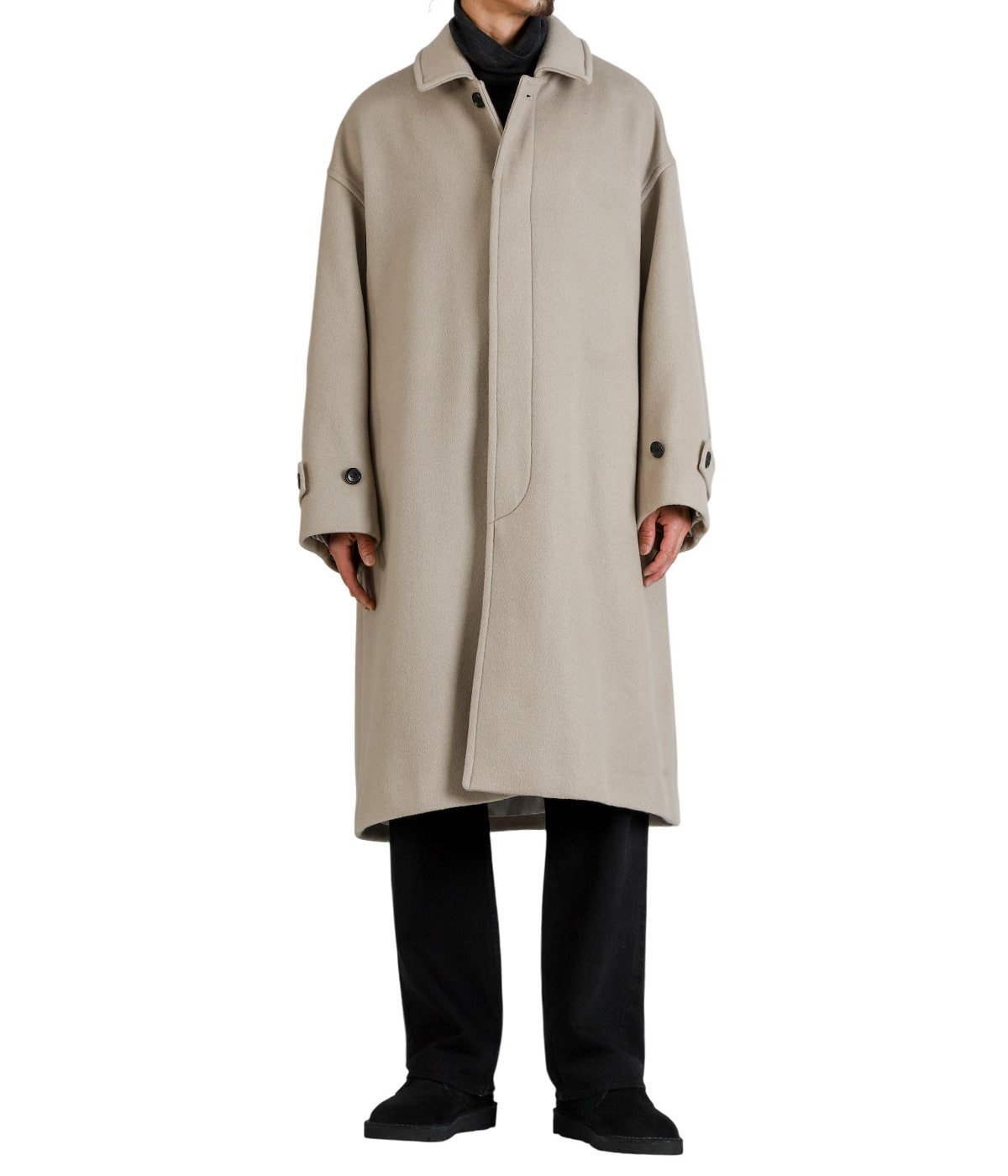 ジャケット・アウター graphpaper / LightMelton Oversized Coat Graphpaper / Light Melton Oversized Coat | LIVING