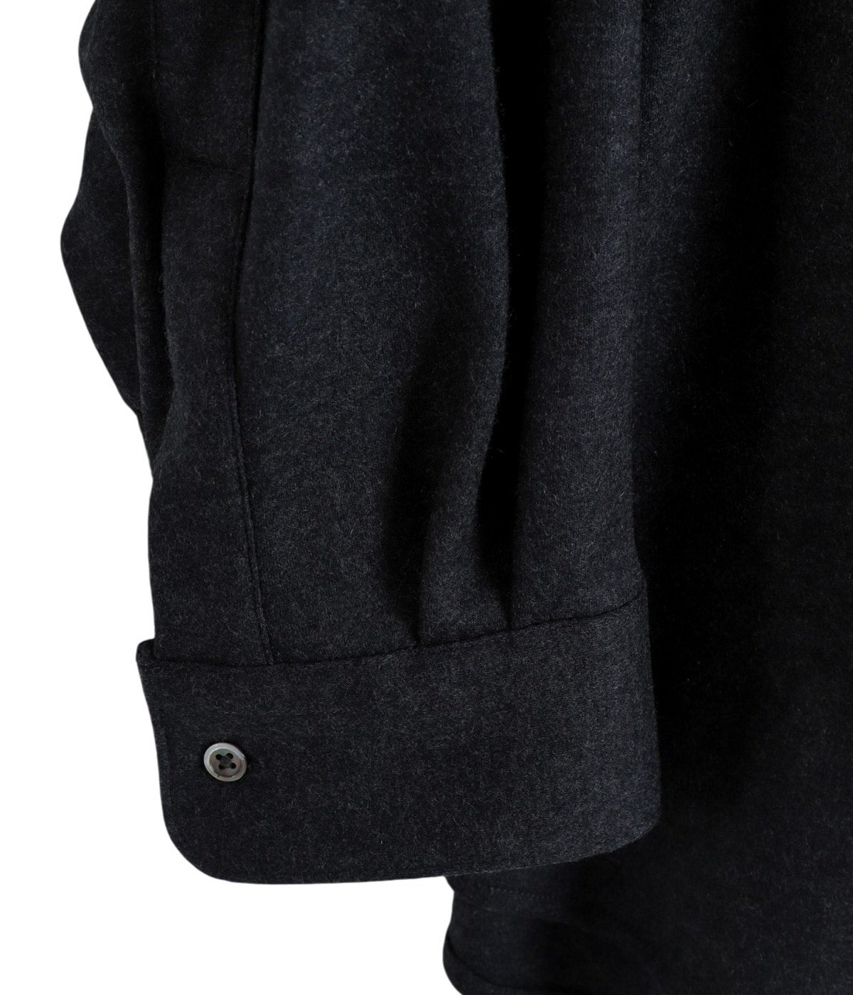 Wool Smooth Flannel Oversized Regular Collar Shirt | Graphpaper