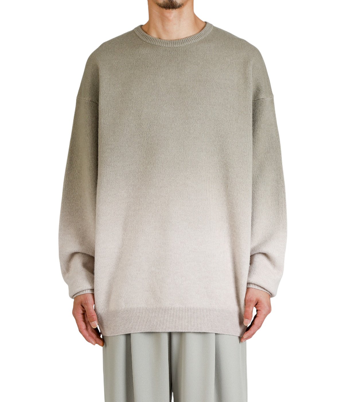 Gradient Dyed Wool Crew Neck Knit | Graphpaper(グラフペーパー