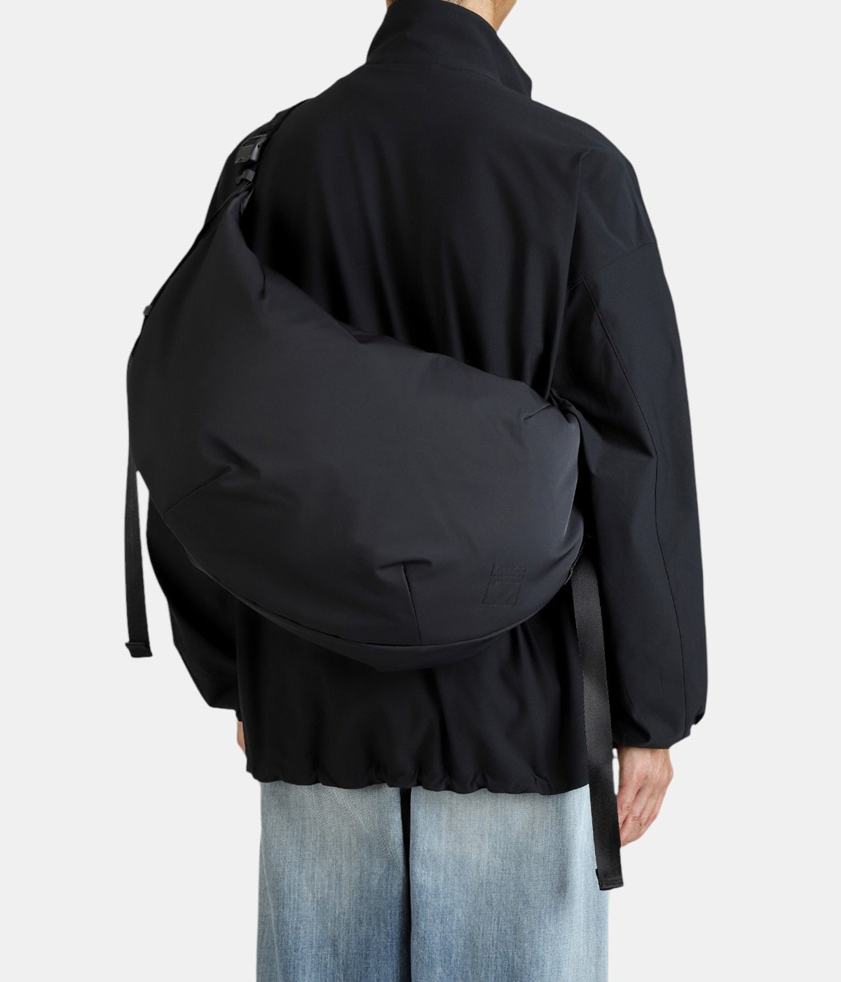 ブランコフ オブ グラフペーパー ラージクレセントバッグ ショルダーバッグ Graphpaper - Blankof for GP Large Crescent Bag / BLACK