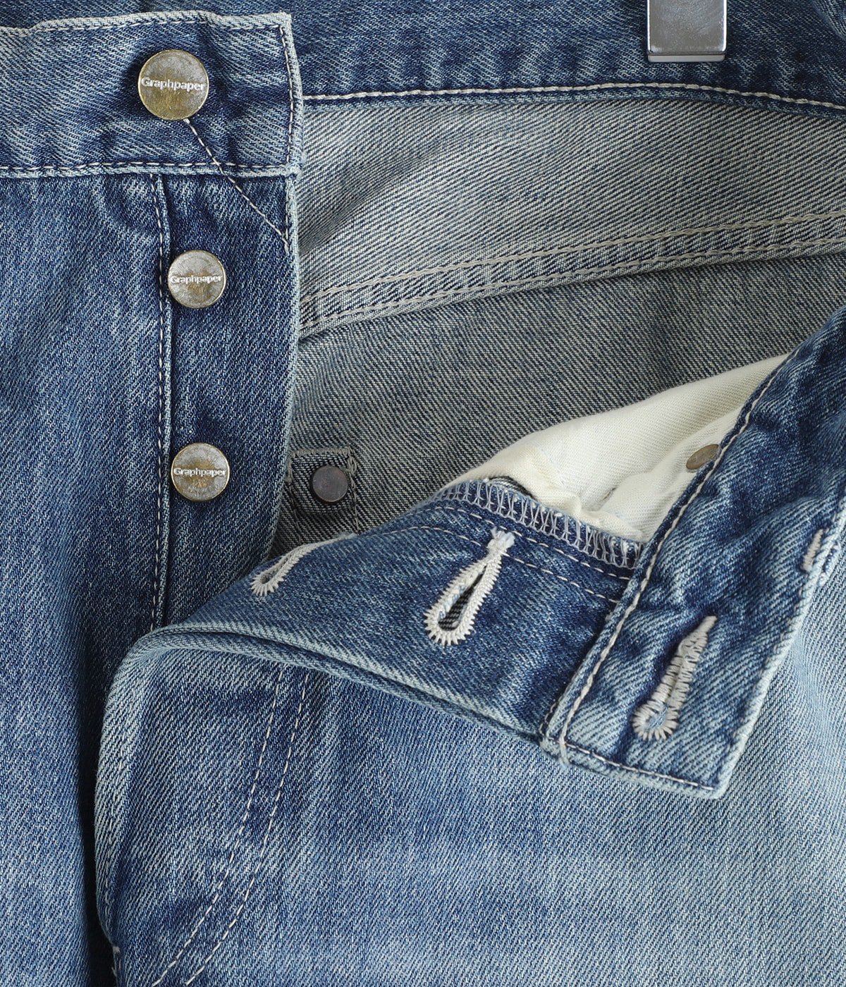 たろうページ Selvage Denim Five Pocket Wide Straight Pants | Graphpaper(グラフ