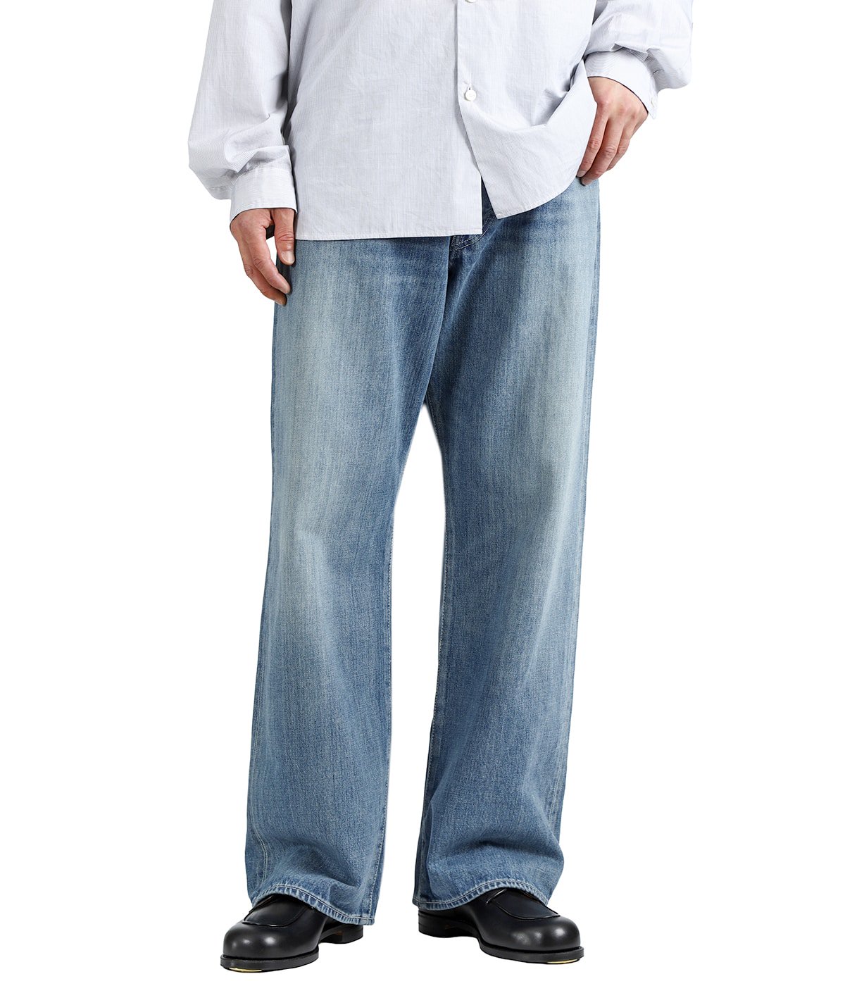 Selvage Denim Five Pocket Wide Straight Pants | Graphpaper(グラフ