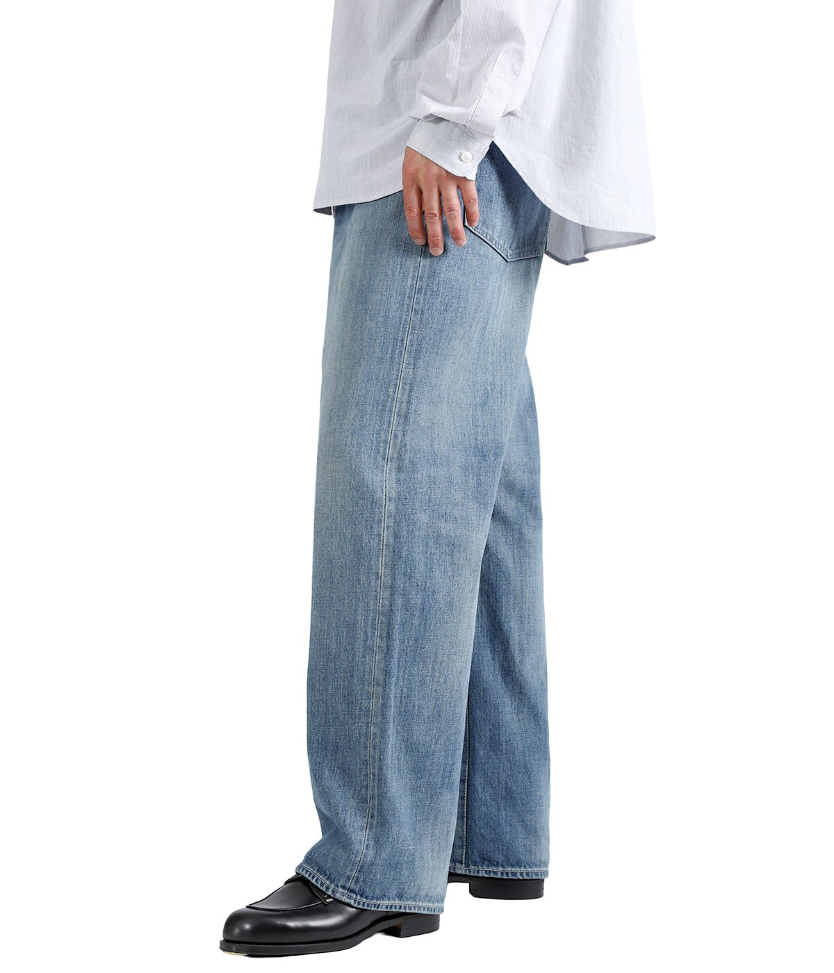 Selvage Denim Five Pocket Wide Straight Pants | Graphpaper(グラフ