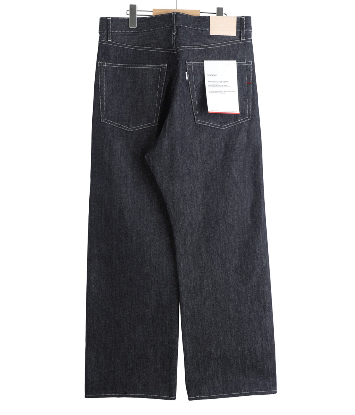 パンツ Graphpaper Denim Wide Straight Pants25ss Graphpaper (グラフペーパー) Selvage Denim Five Pocket Wide