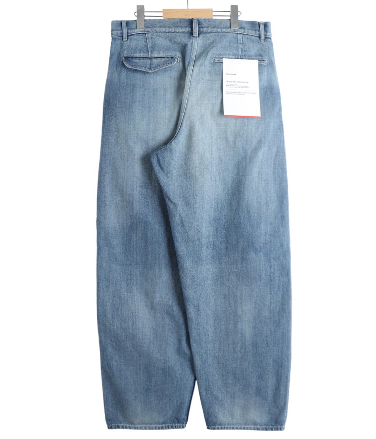 Selvage Denim Two Tuck Tapered Pants | Graphpaper(グラフペーパー