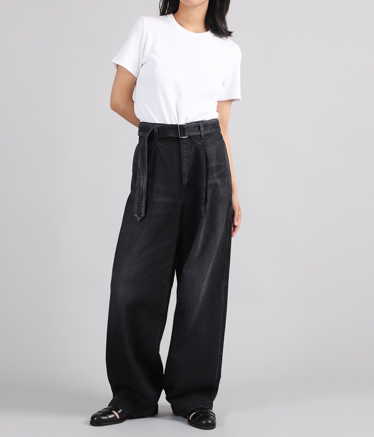 レディース】Selvage Denim Belted Pants | Graphpaper(グラフペーパー 
