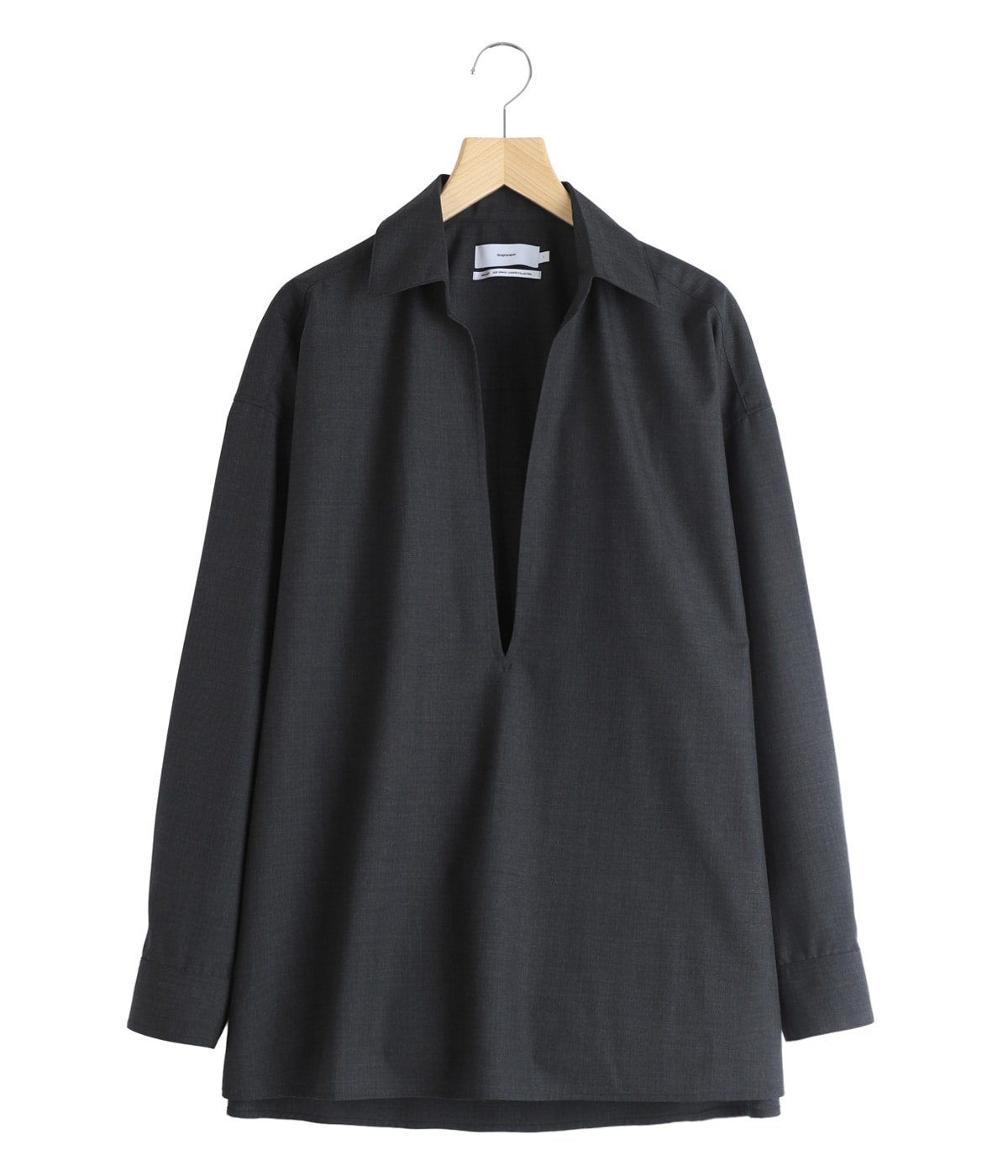 Fine Wool Heather L/S Skipper Shirt | Graphpaper(グラフペーパー