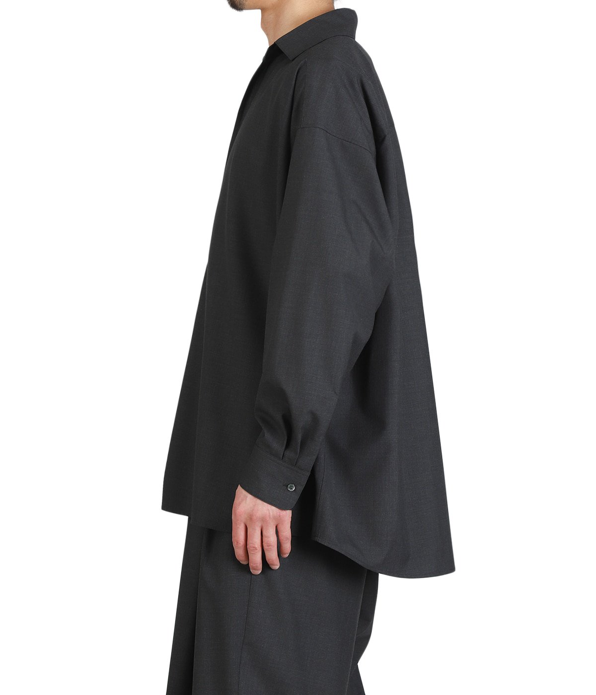 Fine Wool Heather L/S Skipper Shirt | Graphpaper(グラフペーパー