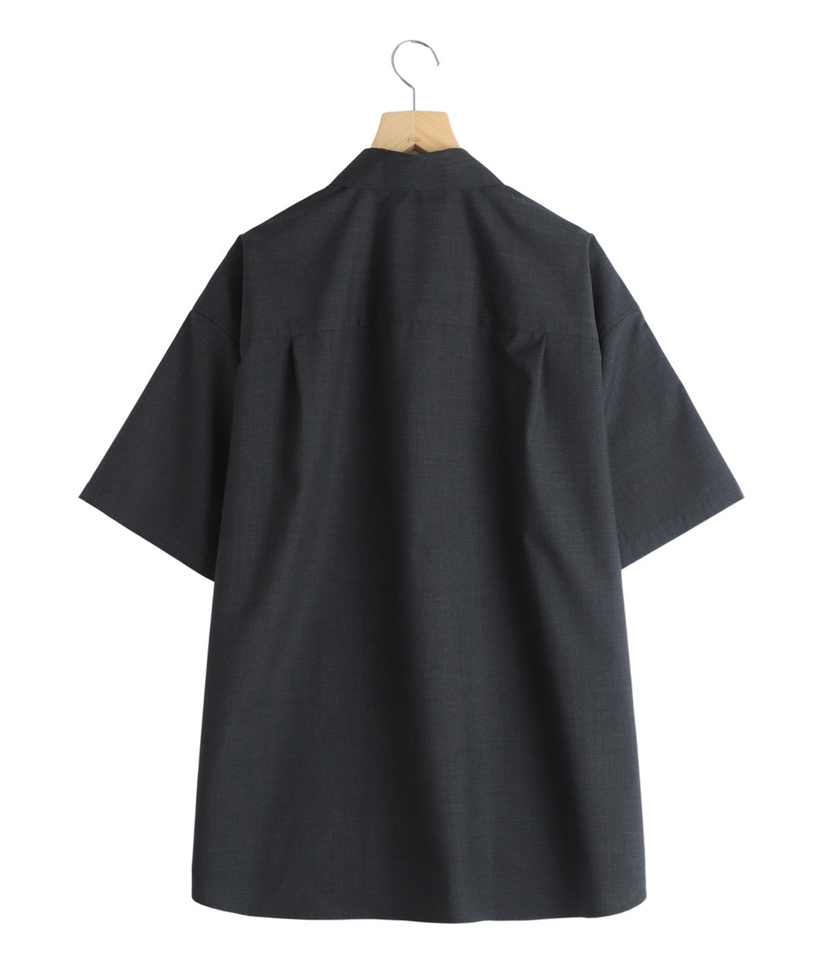 Graphpaper グラフペーパー 半袖セットアップ Fine Wool Heather S/S Skipper Shirt | Graphpaper(グラフペーパー