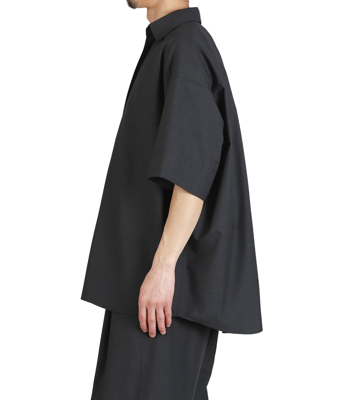 Fine Wool Heather S/S Skipper Shirt | Graphpaper(グラフペーパー
