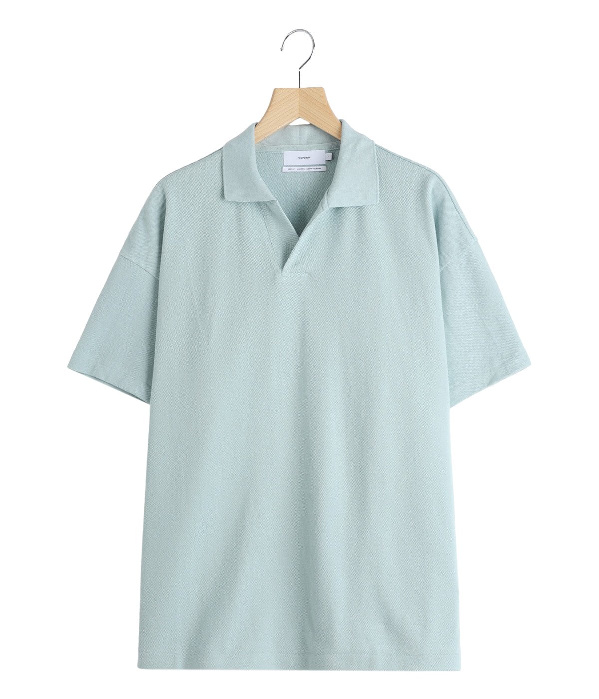 Cotton Pique Jersey S/S Skipper Polo | Graphpaper(グラフペーパー
