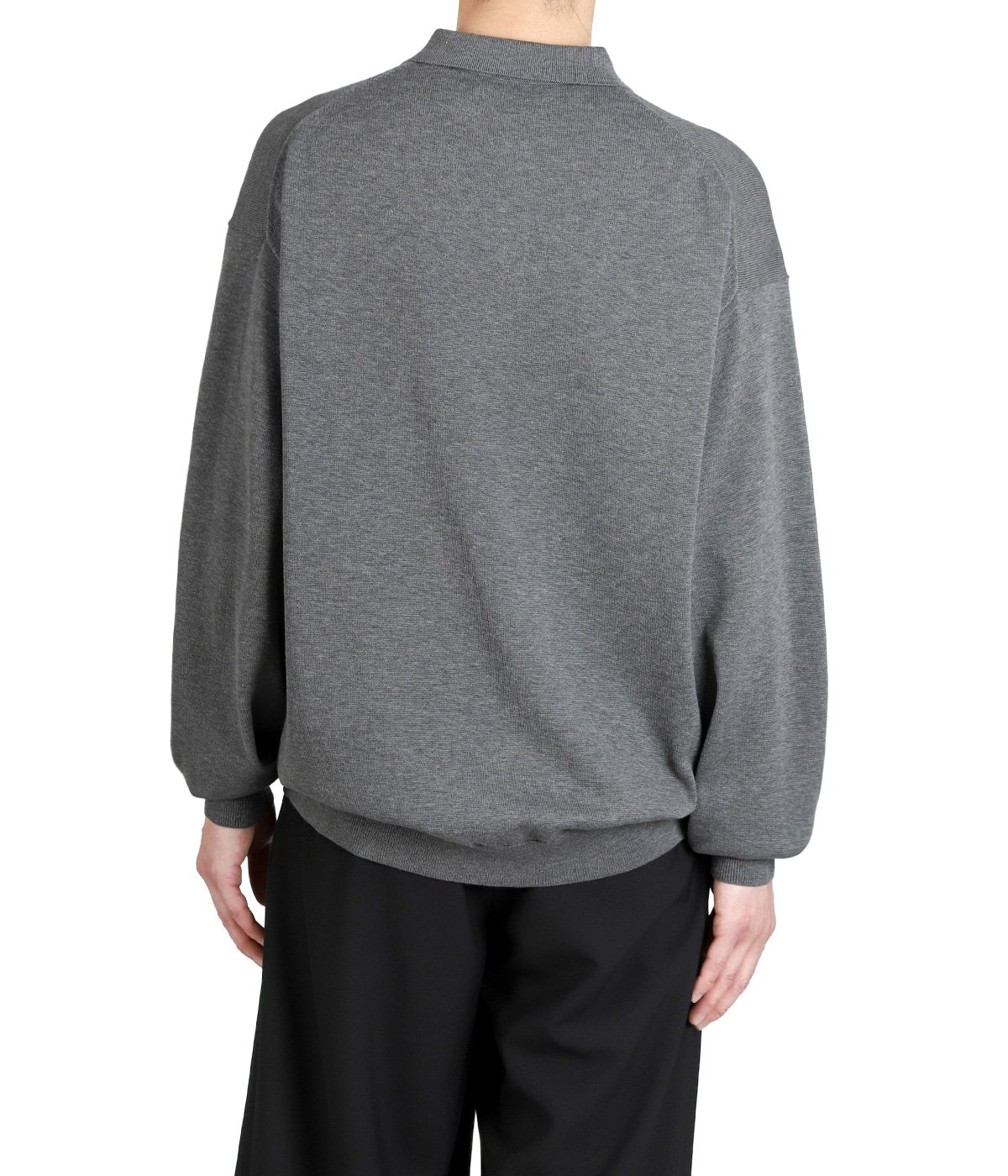 Graphpaper 長袖ポロシャツ Graphpaper (グラフペーパー) Cotton Pique Jersey L/S Polo