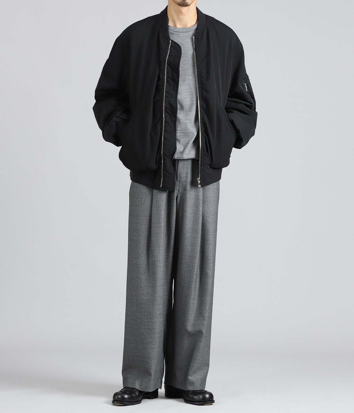 Fulled Wool Twill Flight Jacket | Graphpaper(グラフペーパー
