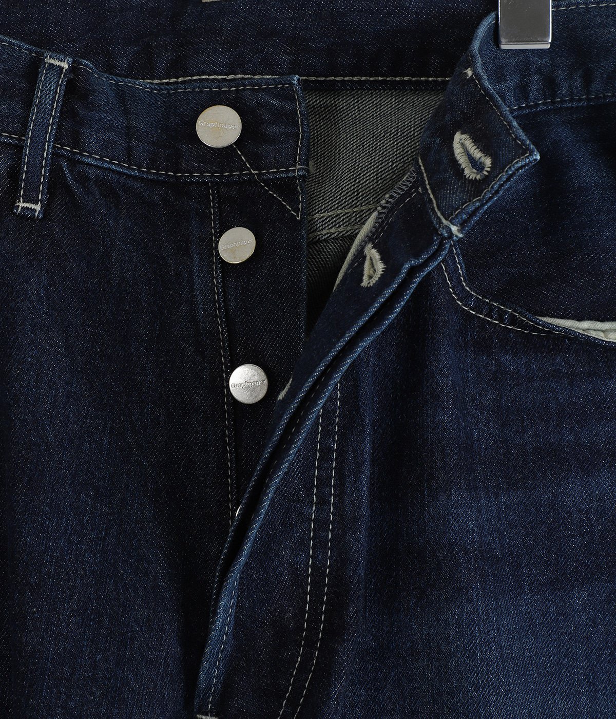 Selvage Denim Five Pocket Wide Straight Pants | Graphpaper(グラフ