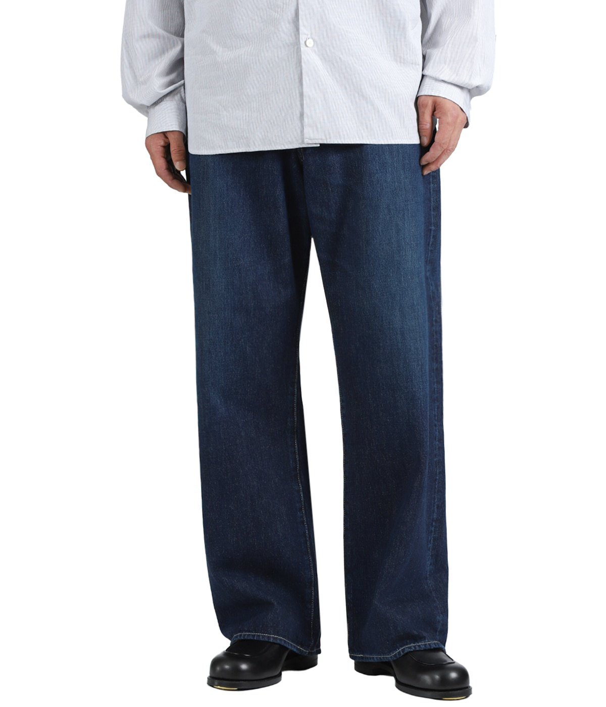 Selvage Denim Five Pocket Wide Straight Pants | Graphpaper(グラフ 