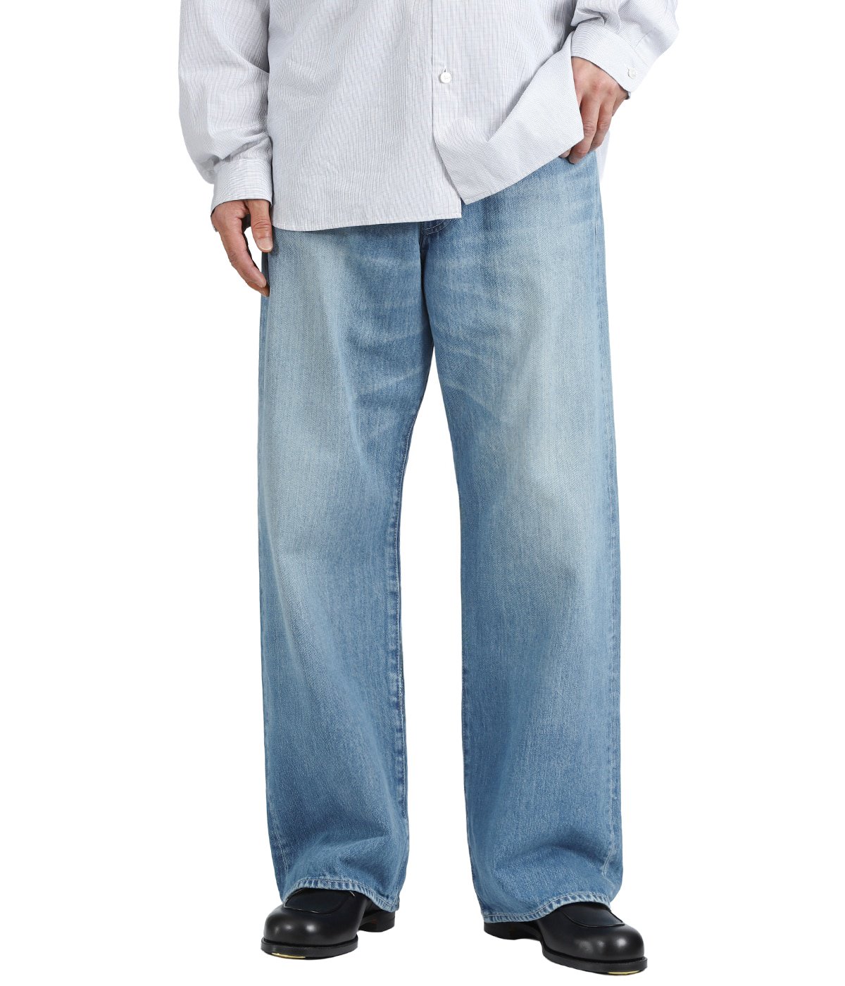 Selvage Denim Five Pocket Wide Straight Pants | Graphpaper(グラフ