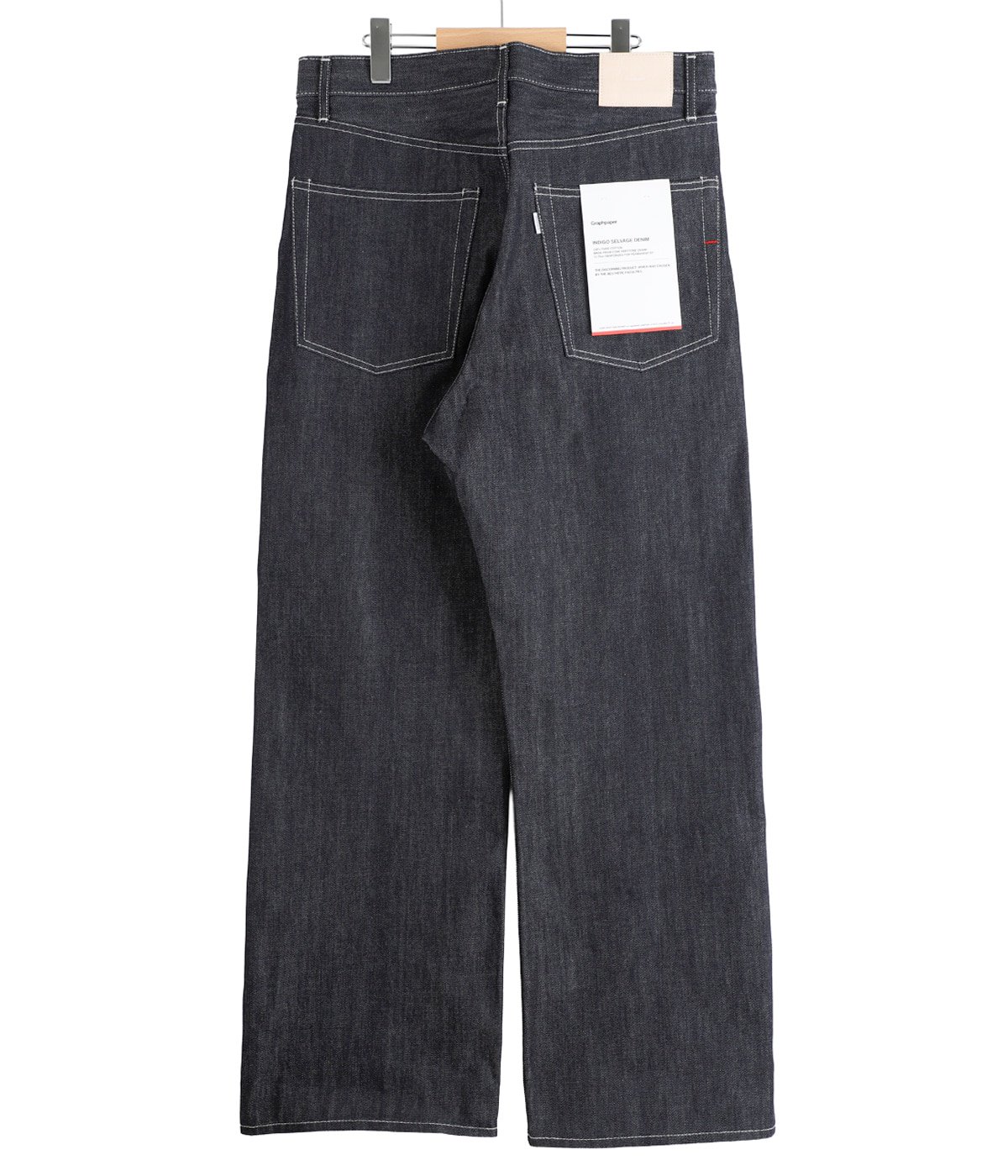 Selvage Denim Five Pocket Wide Straight Pants | Graphpaper(グラフ