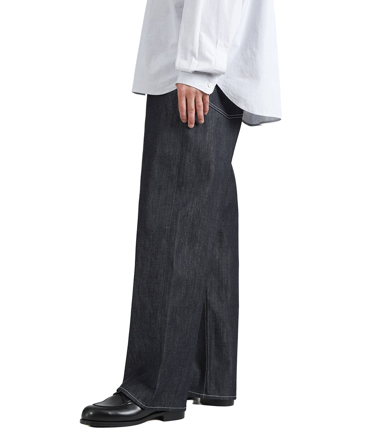 Selvage Denim Five Pocket Wide Straight Pants | Graphpaper(グラフ