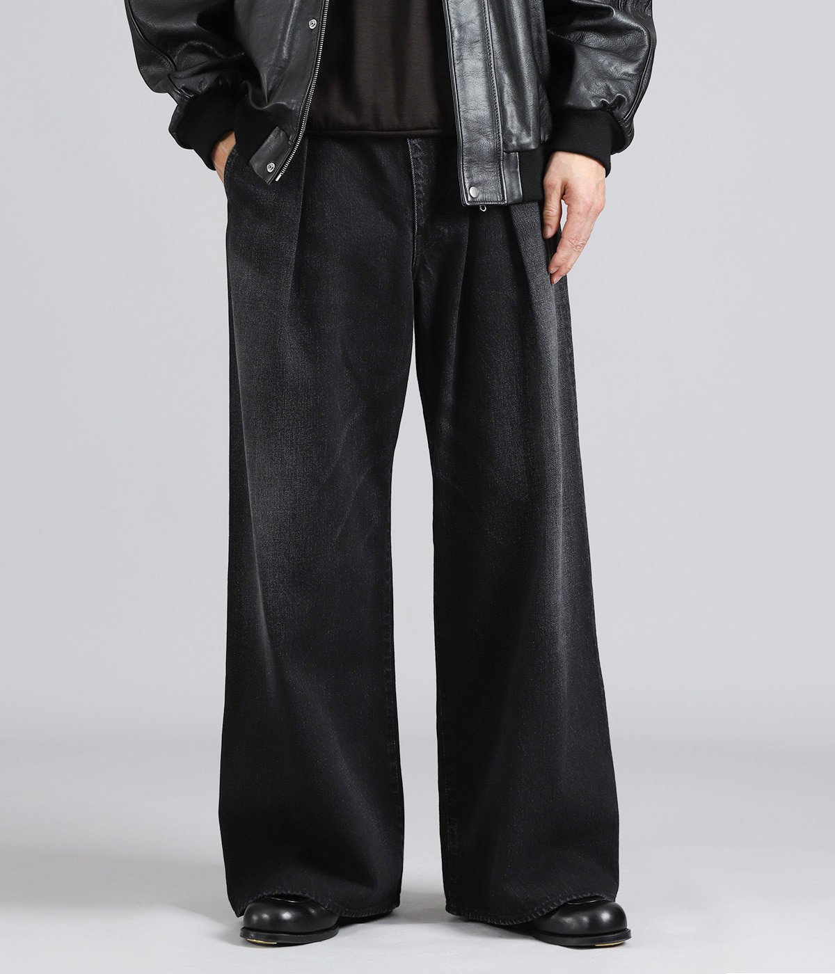 予約】【別注】Selvage Denim Tuck Wide Pants EX for ONLY ARK