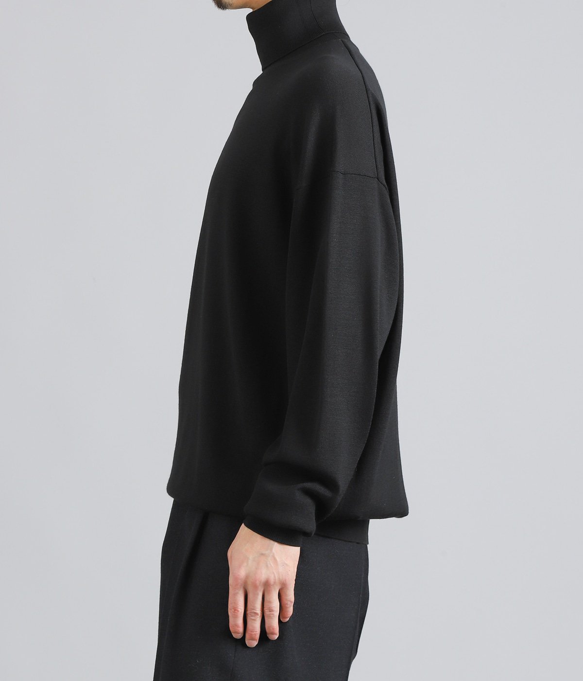 High Gauge L/S Oversized High Neck Knit | Graphpaper(グラフ