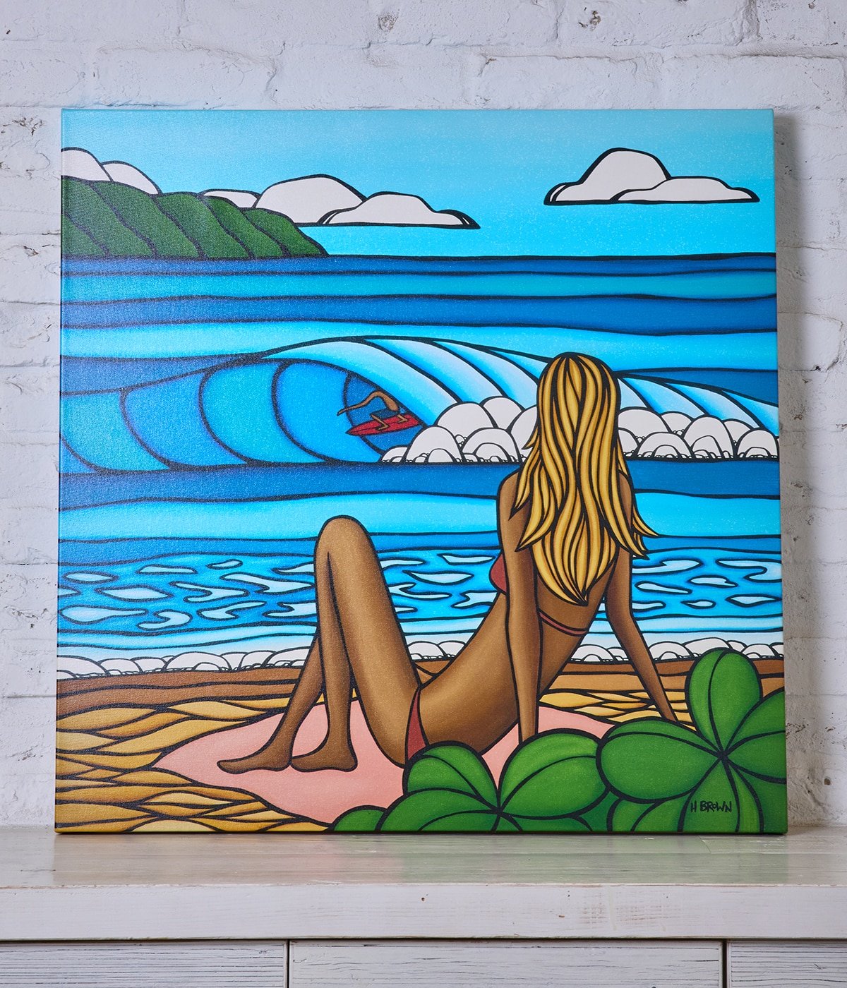 Giclee 30×30 「Summer Vacation」 | Heather Brown(ヘザーブラウン