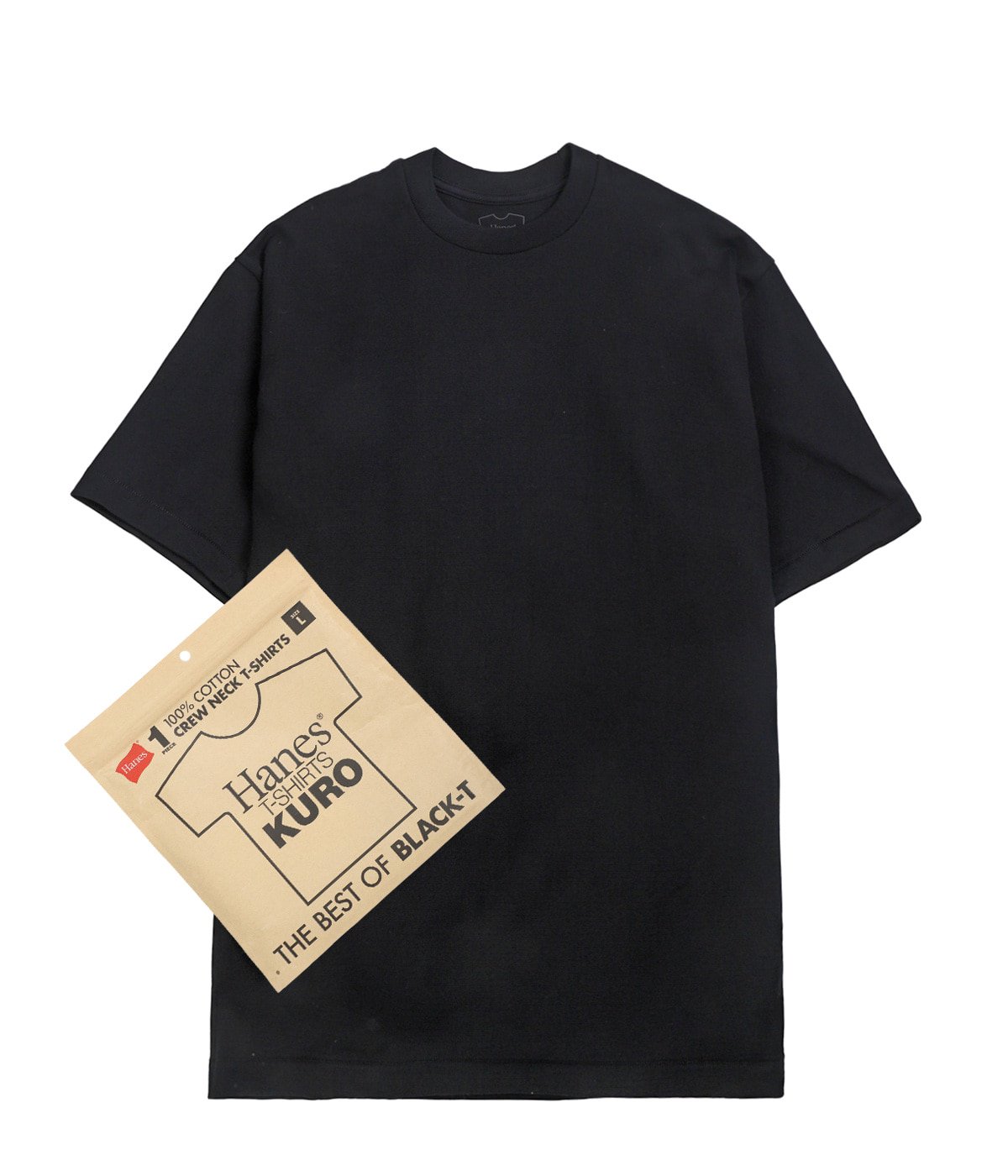 1P Hanes T-SHIRTS KURO クルーネック Tシャツ | Hanes(ヘインズ