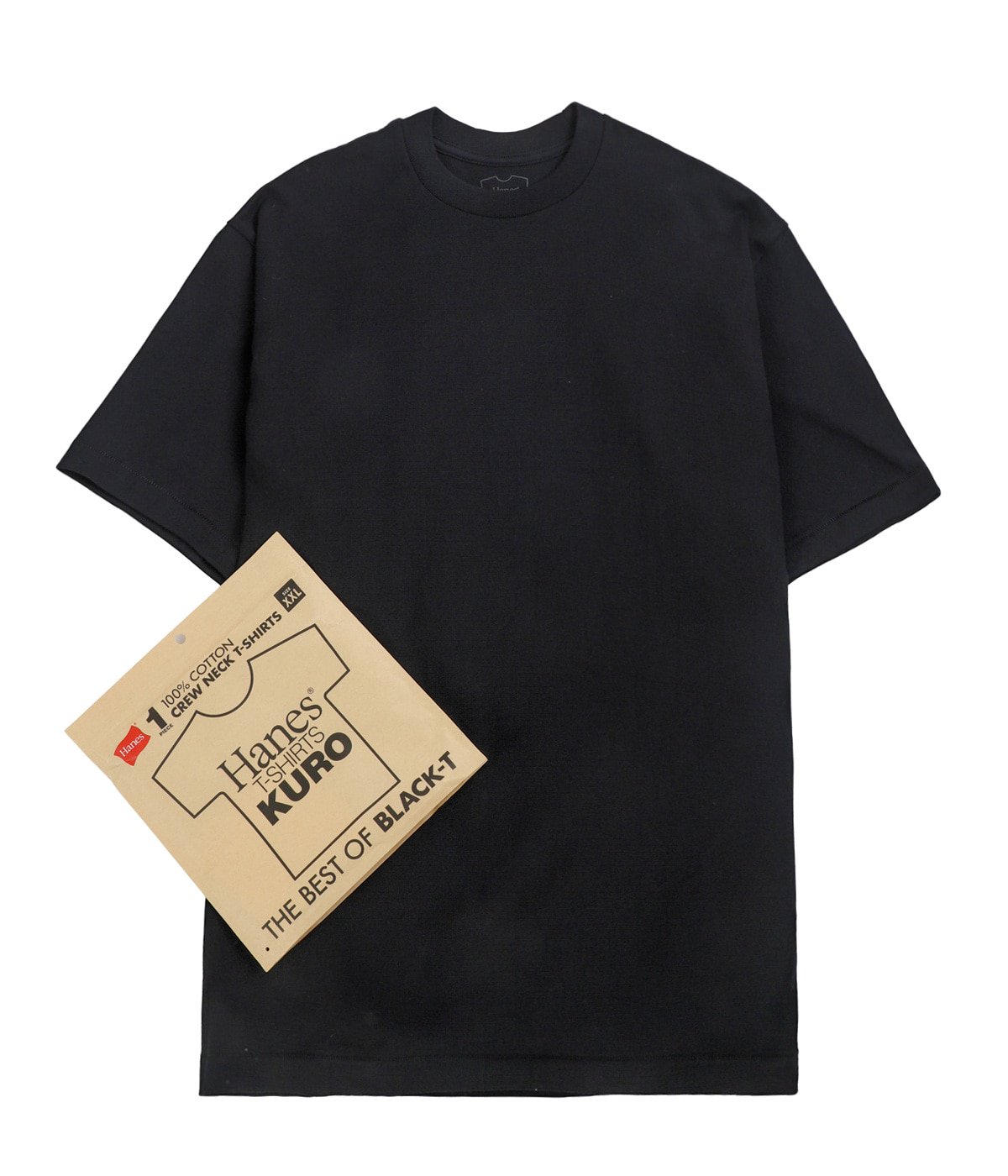 1P Hanes T-SHIRTS KURO クルーネック Tシャツ | Hanes(ヘインズ