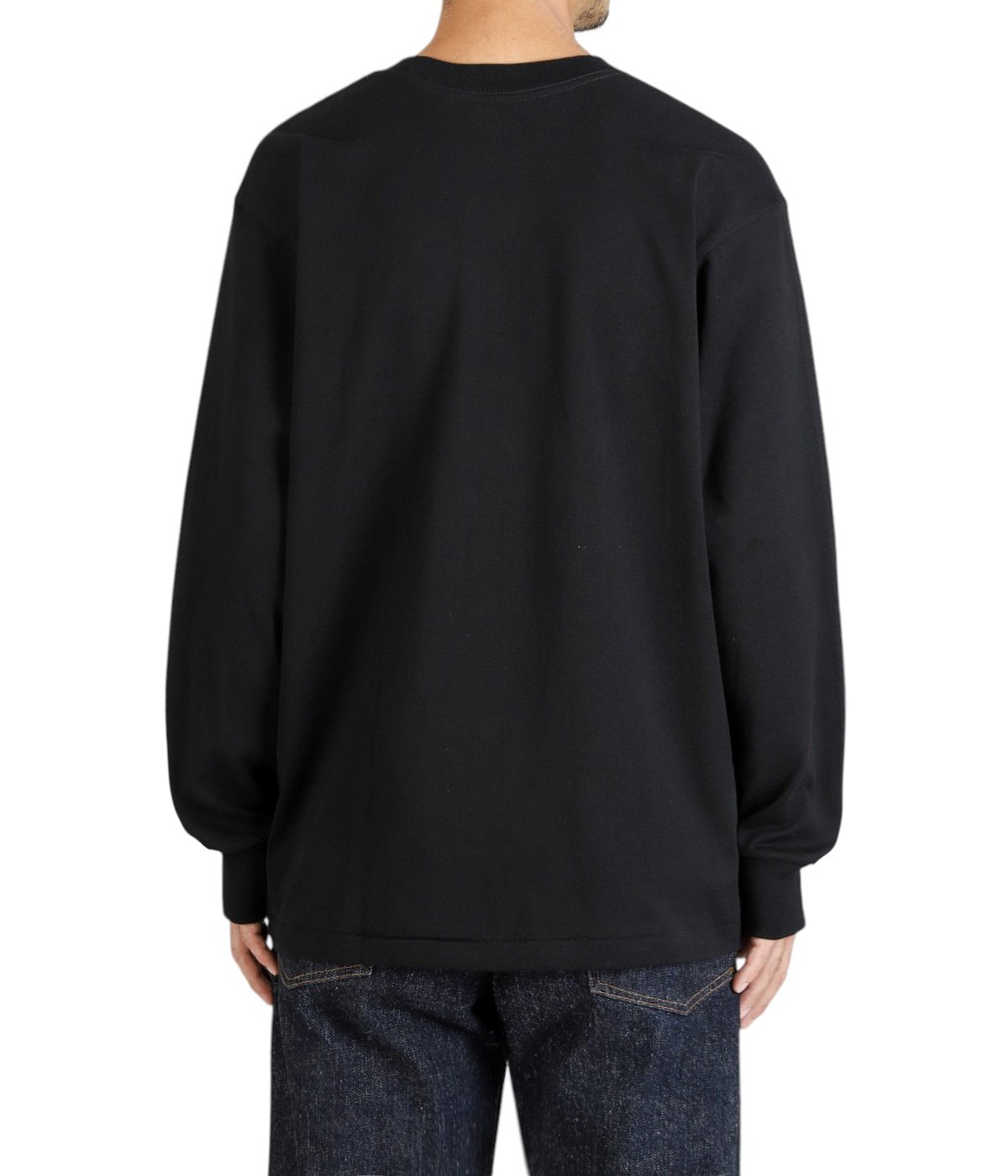 1P Hanes T-SHIRTS KURO クルーネックロングスリーブTシャツ | Hanes