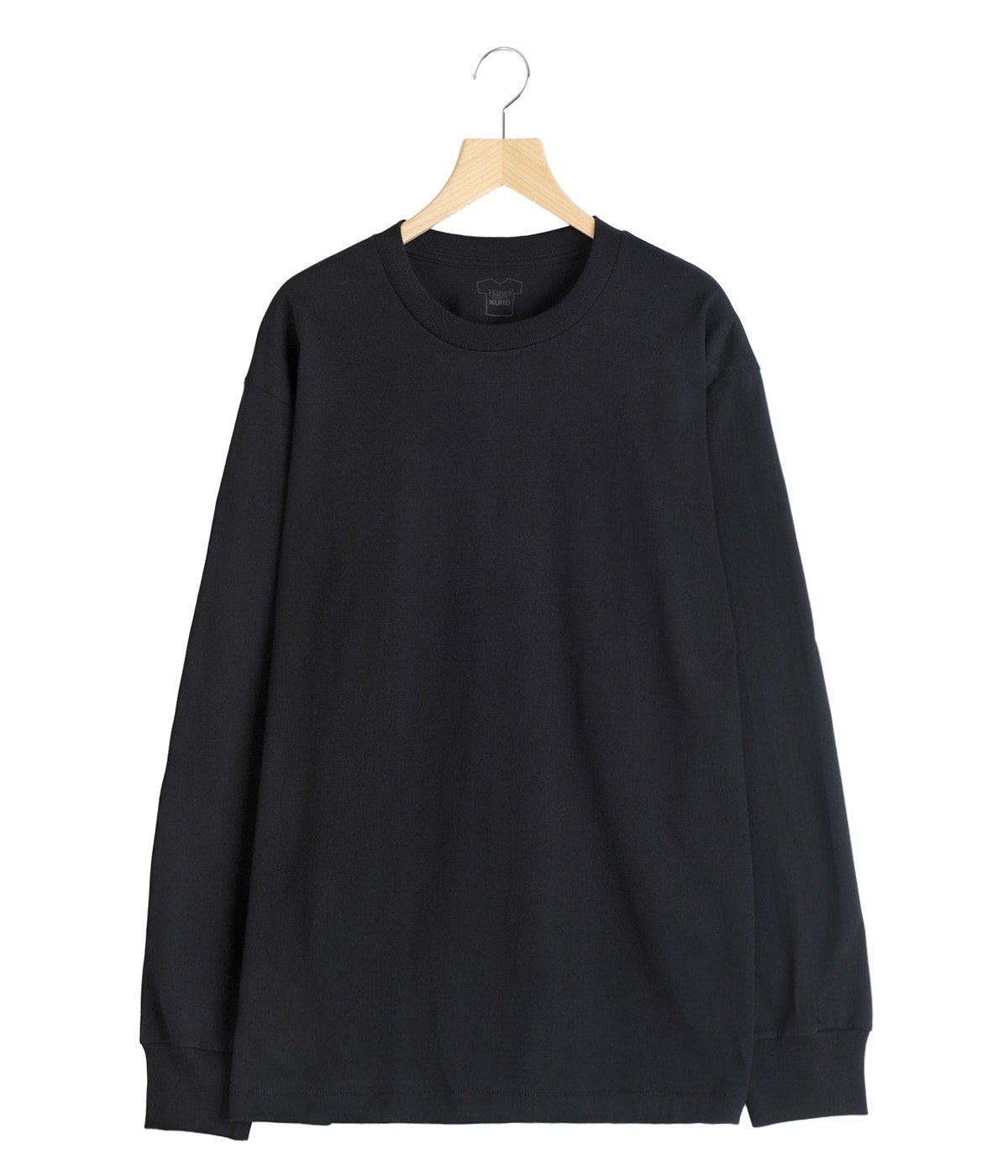 1P Hanes T-SHIRTS KURO クルーネックロングスリーブTシャツ | Hanes