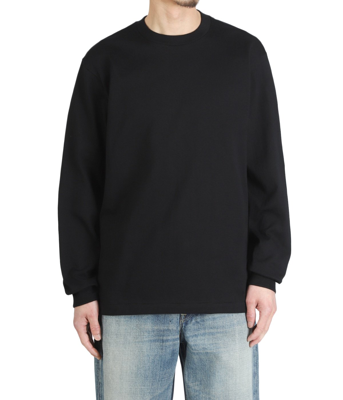 1P Hanes T-SHIRTS KURO クルーネックロングスリーブTシャツ | Hanes
