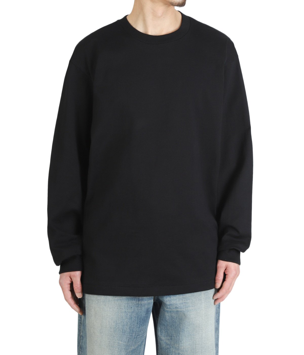 1P Hanes T-SHIRTS KURO クルーネックロングスリーブTシャツ | Hanes