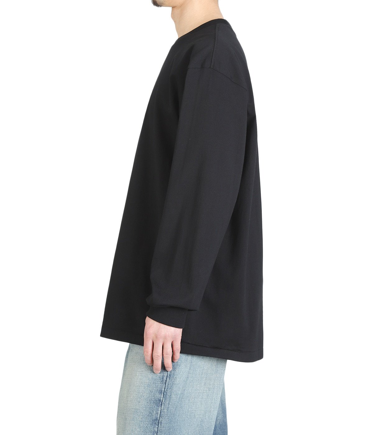 1P Hanes T-SHIRTS KURO クルーネックロングスリーブTシャツ | Hanes