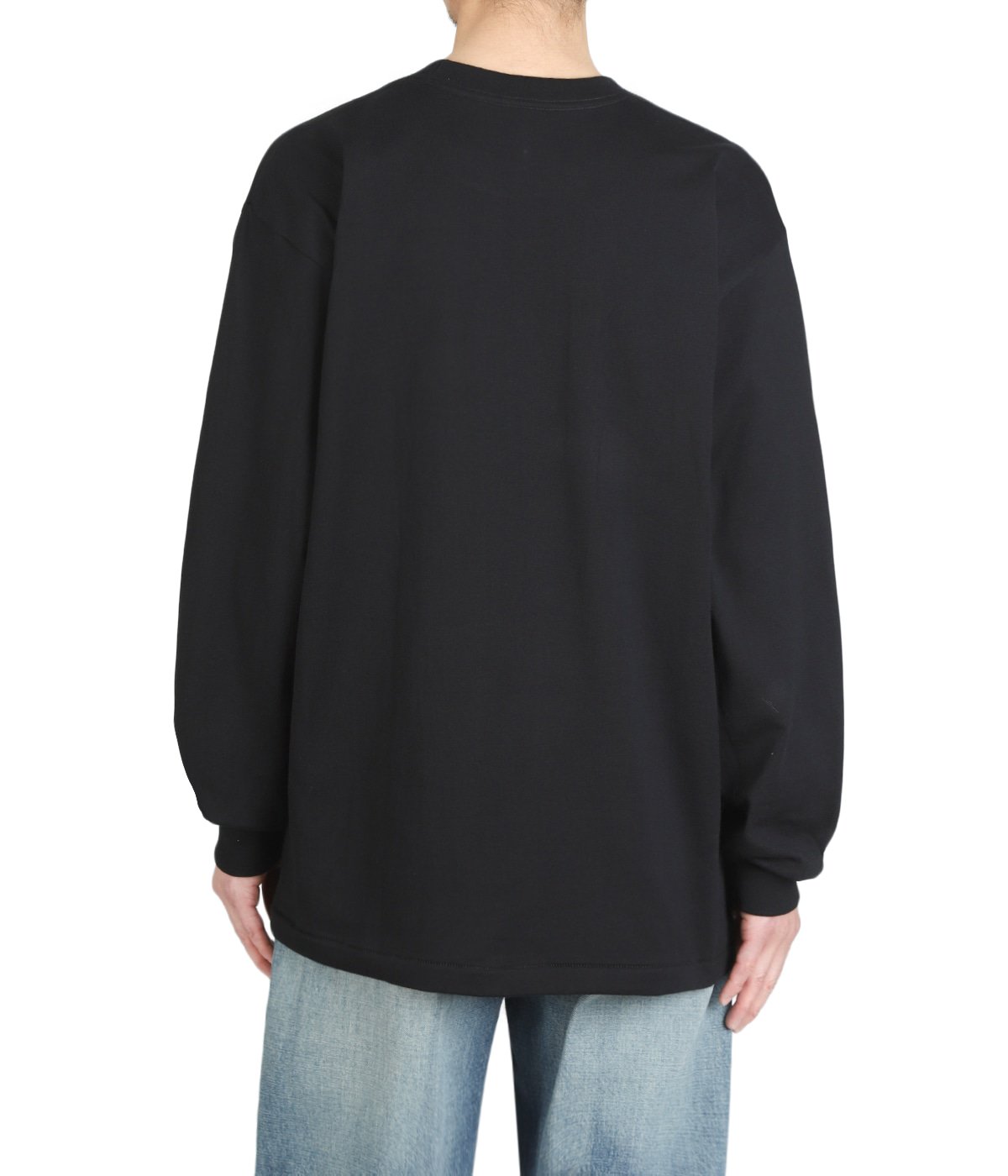 1P Hanes T-SHIRTS KURO クルーネックロングスリーブTシャツ | Hanes