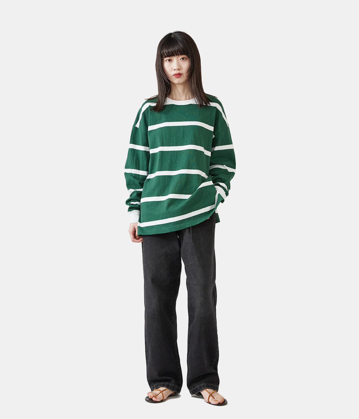 レディース】Border Big Long Sleeve Tee | INSCRIRE(アンスクリア レディース】Border Big Long Sleeve Tee | INSCRIRE(アンスクリア