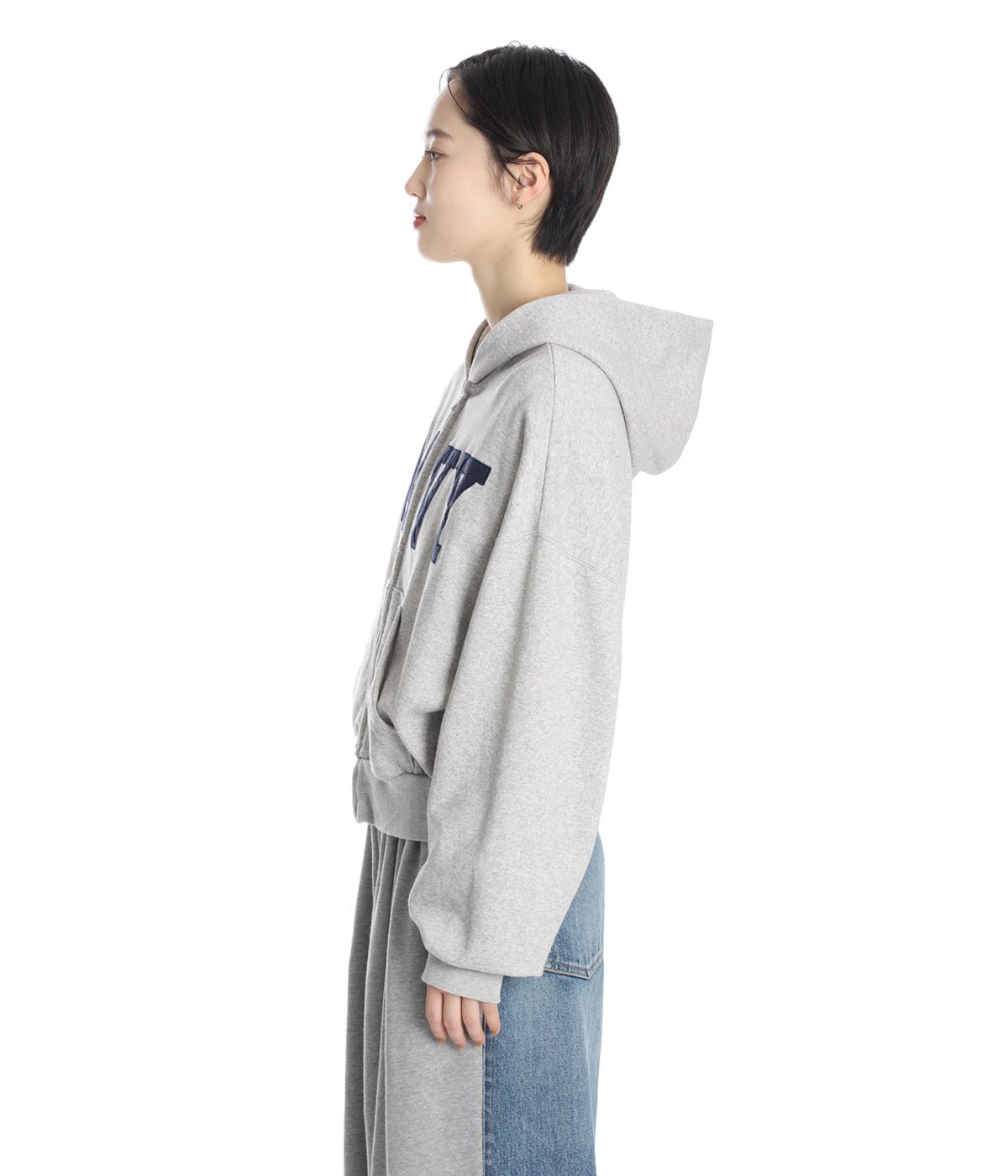 レディース】Navy Zip Hoodie | INSCRIRE(アンスクリア) / トップス