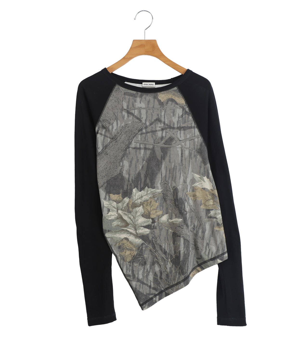 INSCRIRE アンスクリア 長袖シャツ ブラック INSCRIRE アンスクリア