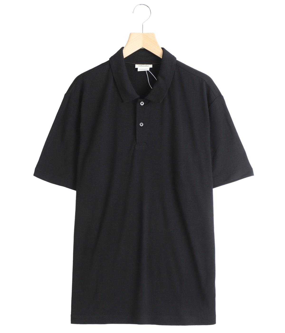 新品 icebreaker アイスブレーカー 半袖ポロシャツ L メンズ 黒 ICEBREAKER (アイスブレーカー) M TECH LITE II SS POLO / テック